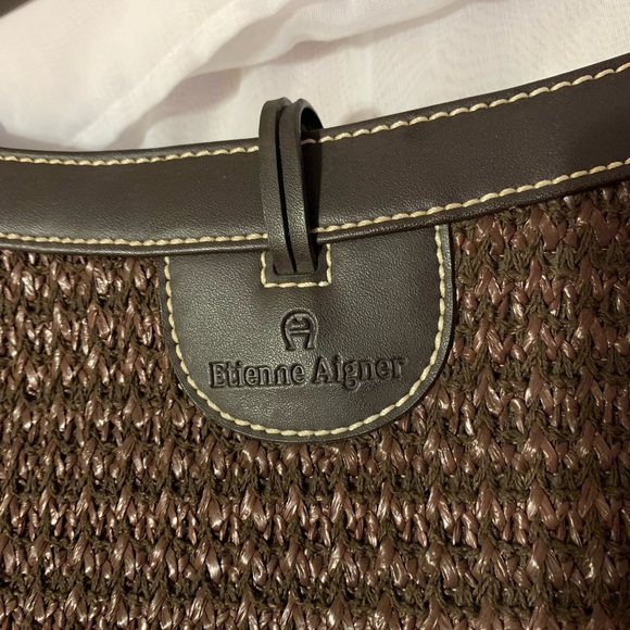 Etienne Aigner Natural fiber brown cross body bag - Picture 4 of 11